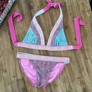 Size small bohemian style bikini set